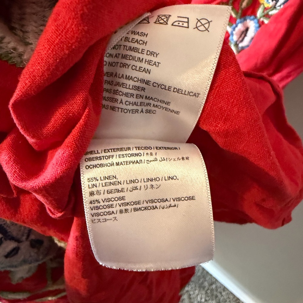 Farm Rio for Anthropologie Embroidered Square-Neck Dress - Picture 10 of 12